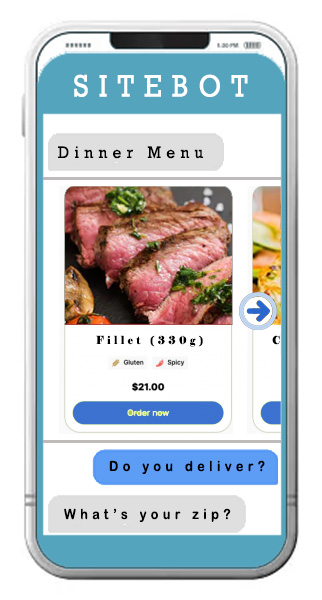 SiteBot Concierge:  AI Chatbots for Restaurants, Bars, Hotels and more!